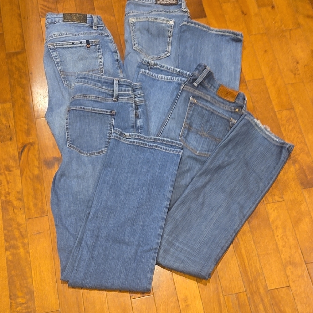 Lot Of 4 Pairs Of Size 6 Jeans Buffalo David Bitton Express Talbots Lucky Brand